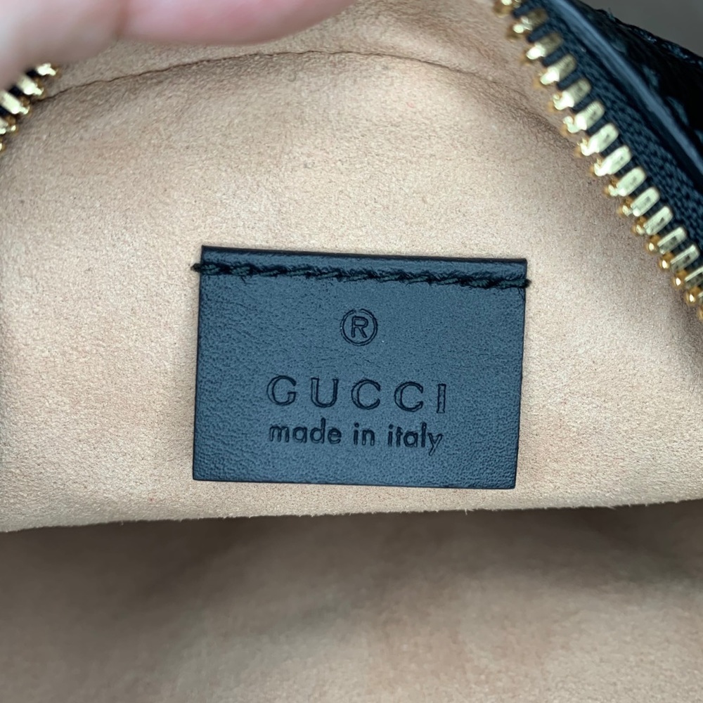 SOLD Gucci Mini Ophidia Round bag In Red Suede - Picture 9 of 10